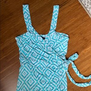 Tart Geometric Print Wrap Maxi Dress Small